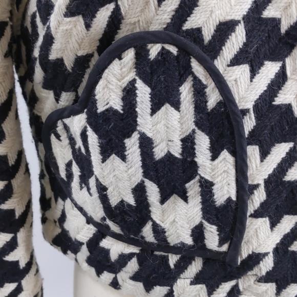 Coco and Chase houndstooth 1-buttonblazer-sz M - Picture 3 of 8